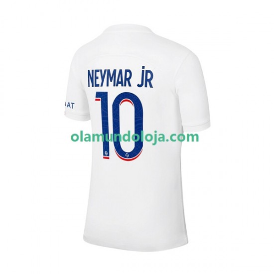 Camisola Paris Saint-Germain Neymar Jr 10 Homem Equipamento Terceiro 2022-2023 Manga Curta